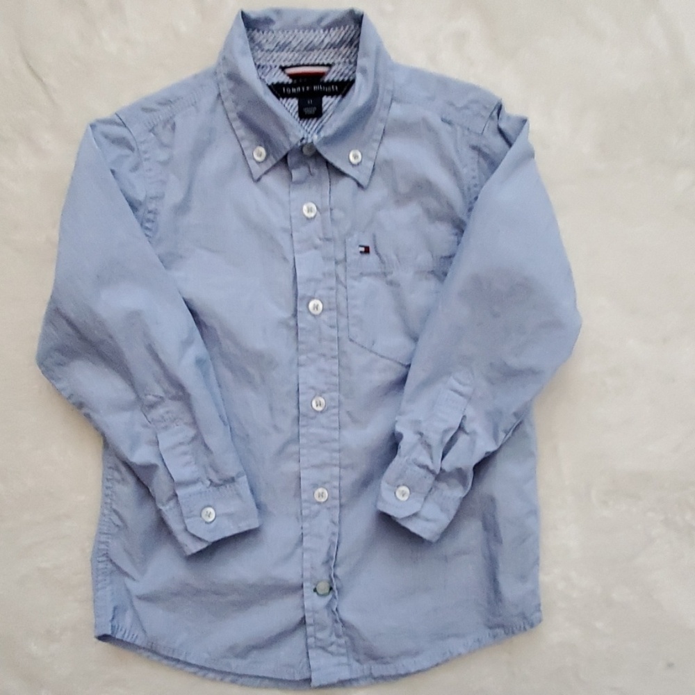 Tommy Hilfiger Boys long sleeved botton shirt